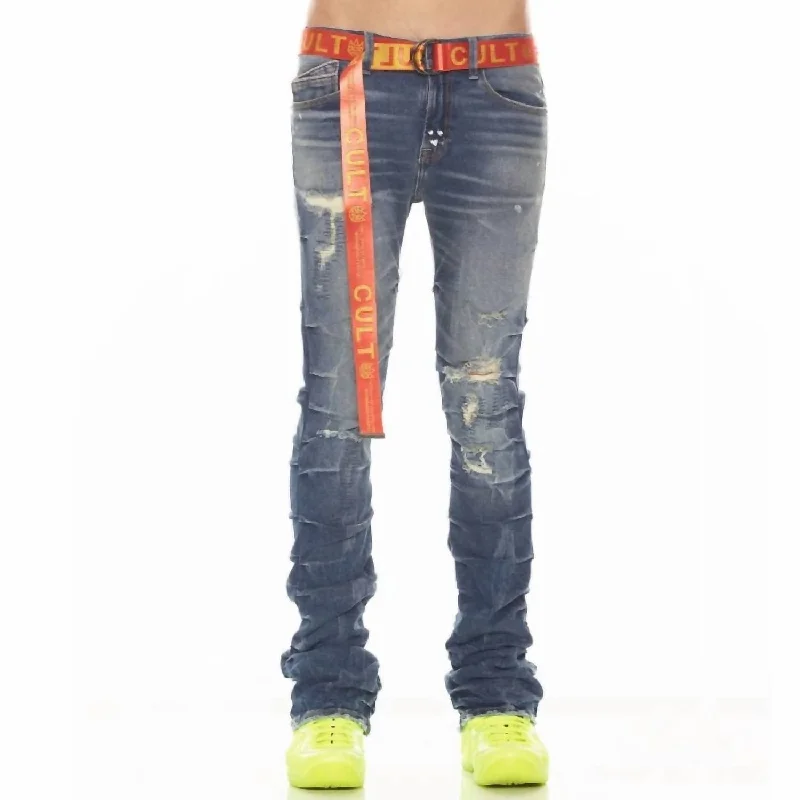 Rolled Shorts Jeans for Style -Men's Hipster Nomad Jeans In Pigeon