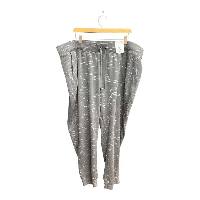 Relaxed fit pants for laid-back comfort wear -Athletic Pants By Xersion In Grey, Size: 2x