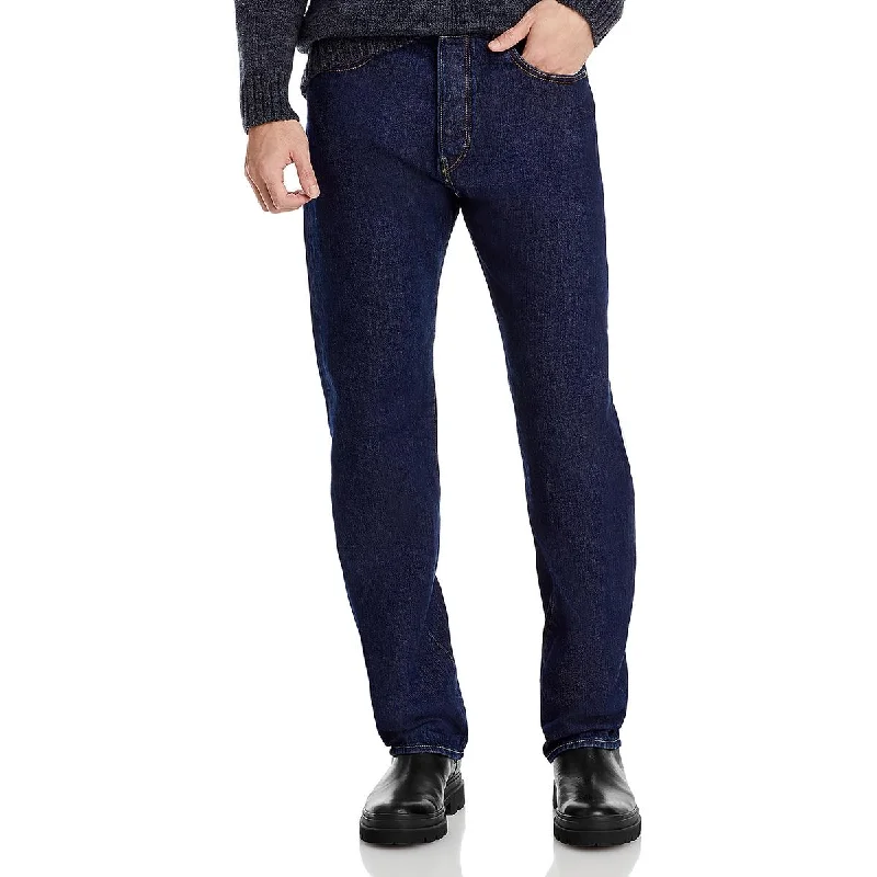 Christmas Jeans for Seasonal -RE/DONE Mens Cotton Mid-Rise Straight Leg Jeans