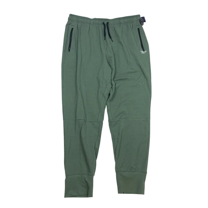 Stretch twill pants for flexible office comfort -Athletic Pants By Reebok In Green, Size: Xl