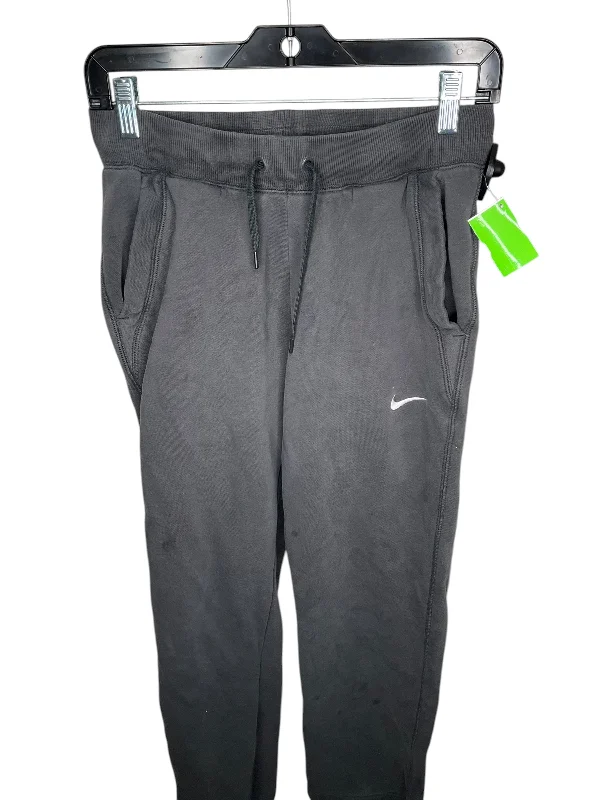 Comfortable stretch pants for casual daily wear -Athletic Pants By Nike In Grey, Size: S