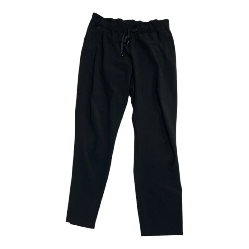 Casual drawstring pants for effortless home relaxation -Athletic Pants By Lululemon In Black, Size: 6