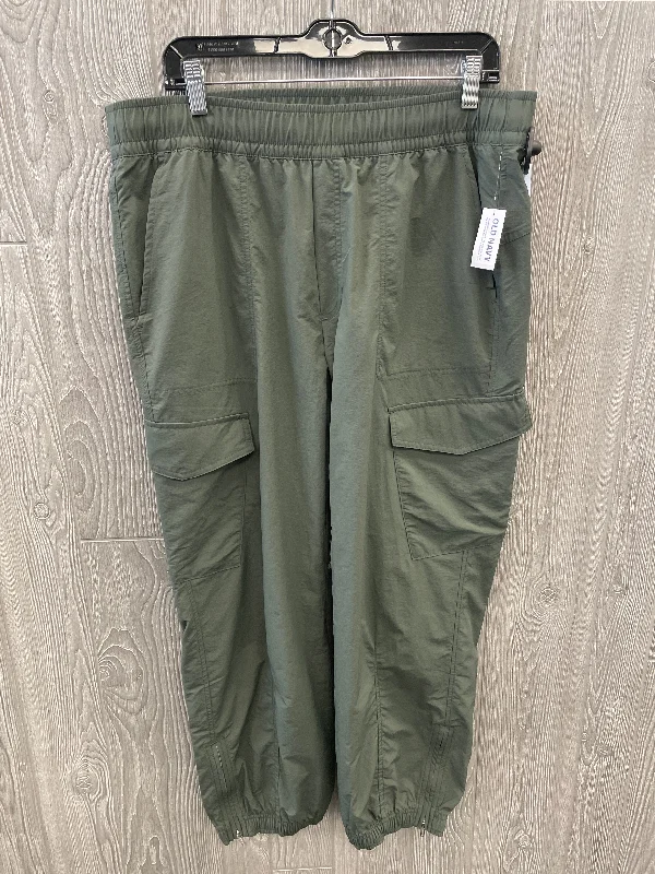 Lightweight linen pants for beach vacation style -Athletic Pants By Old Navy In Green, Size: L