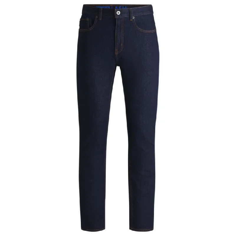 Shopping Jeans for Convenient -Slim-fit jeans in dark-blue stretch denim