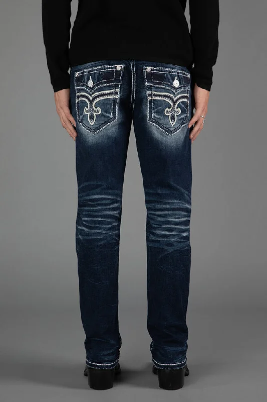 Cuffed Jeans for Stylish Touch -PRISTINE STRAIGHT JEANS