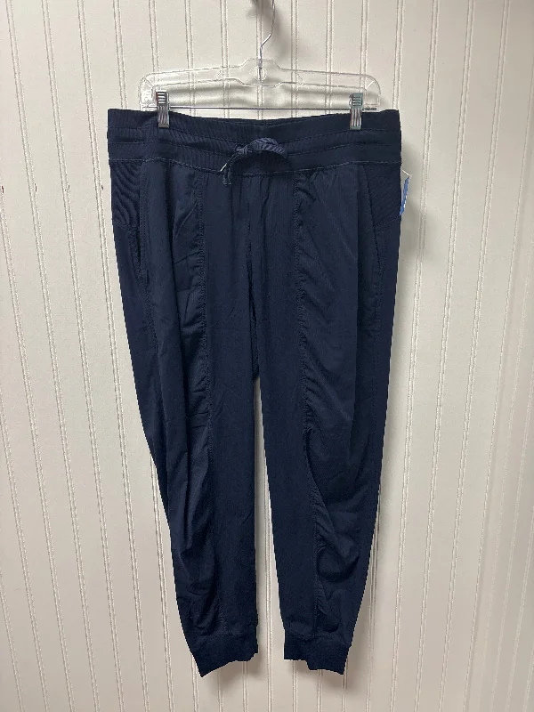 Vintage corduroy pants for retro style vibes -Athletic Pants By Lululemon In Navy, Size: L