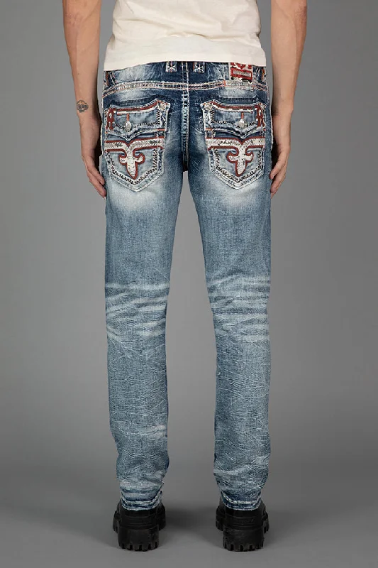 Party Jeans for Night Out -ERVINE ALT STRAIGHT JEANS