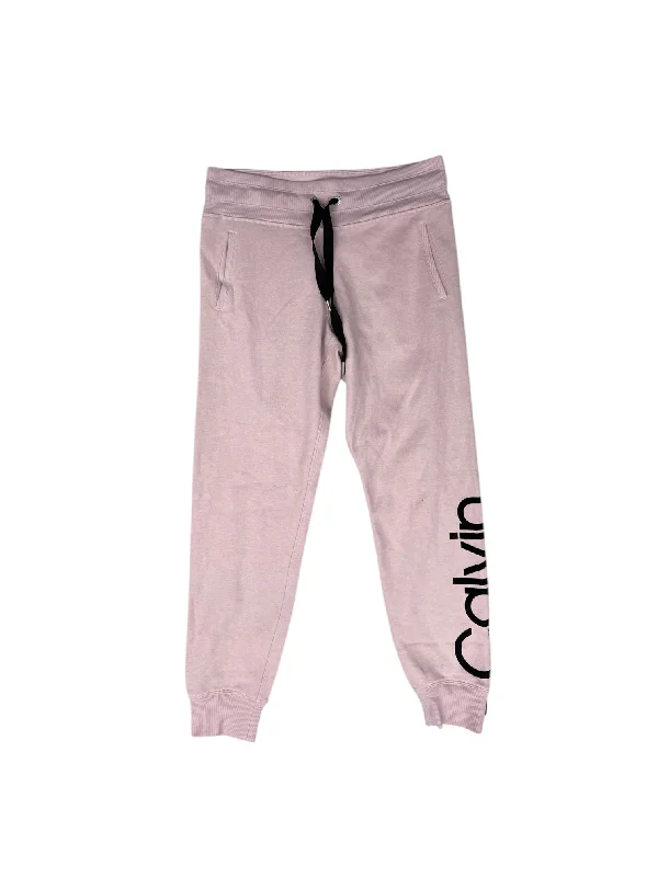 Tailored ankle pants for chic office outfits -Athletic Pants By Calvin Klein In Purple, Size: S