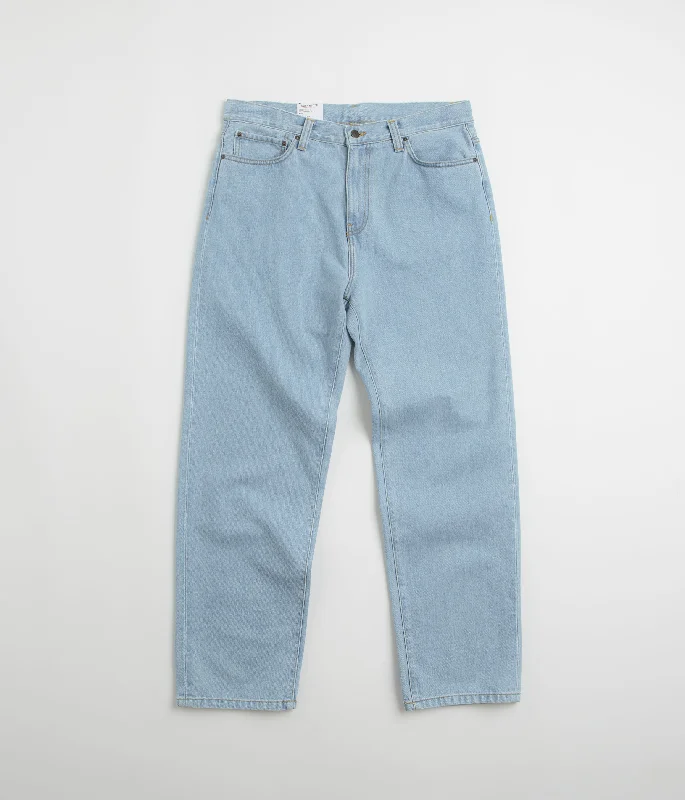 Lightweight jogger pants for summer evening strolls -Carhartt Aaron Pants - Stone Bleached Blue