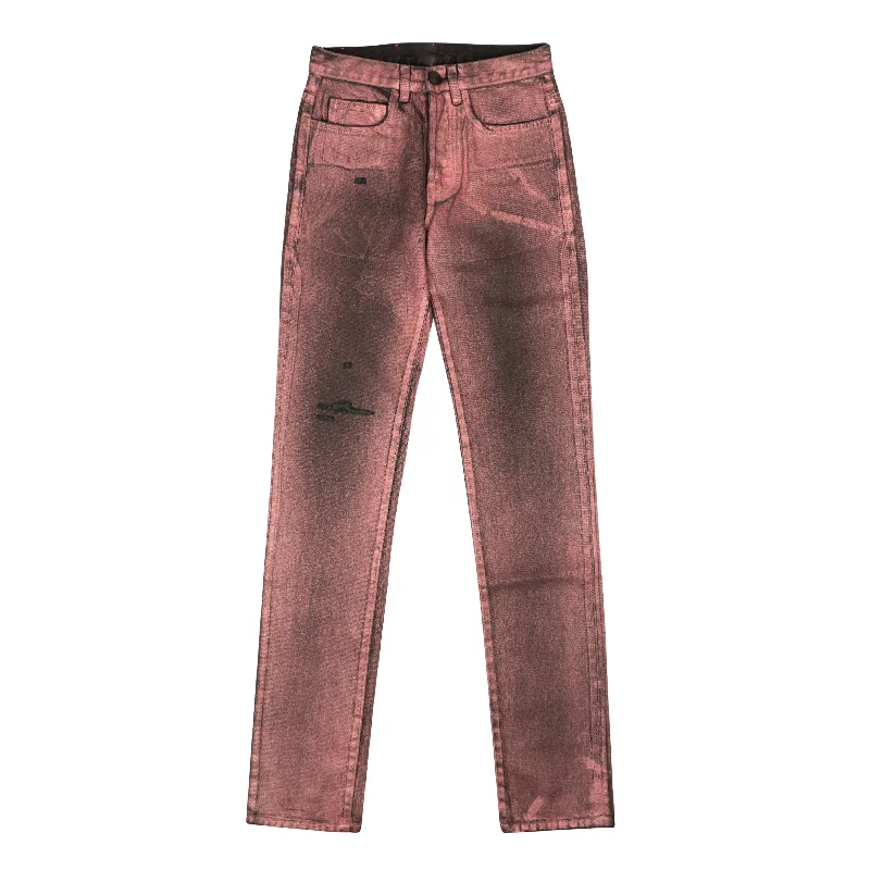 Recycled Jeans for Green -Sp5Der Wash Jeans - Metallic