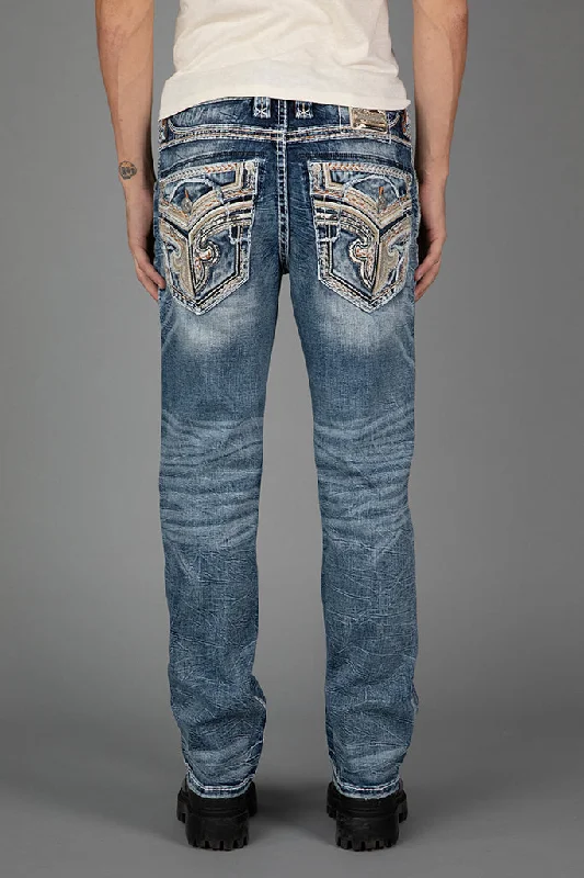 Patchwork Jeans for Bohemian -ESTEBAN BOOTCUT JEANS