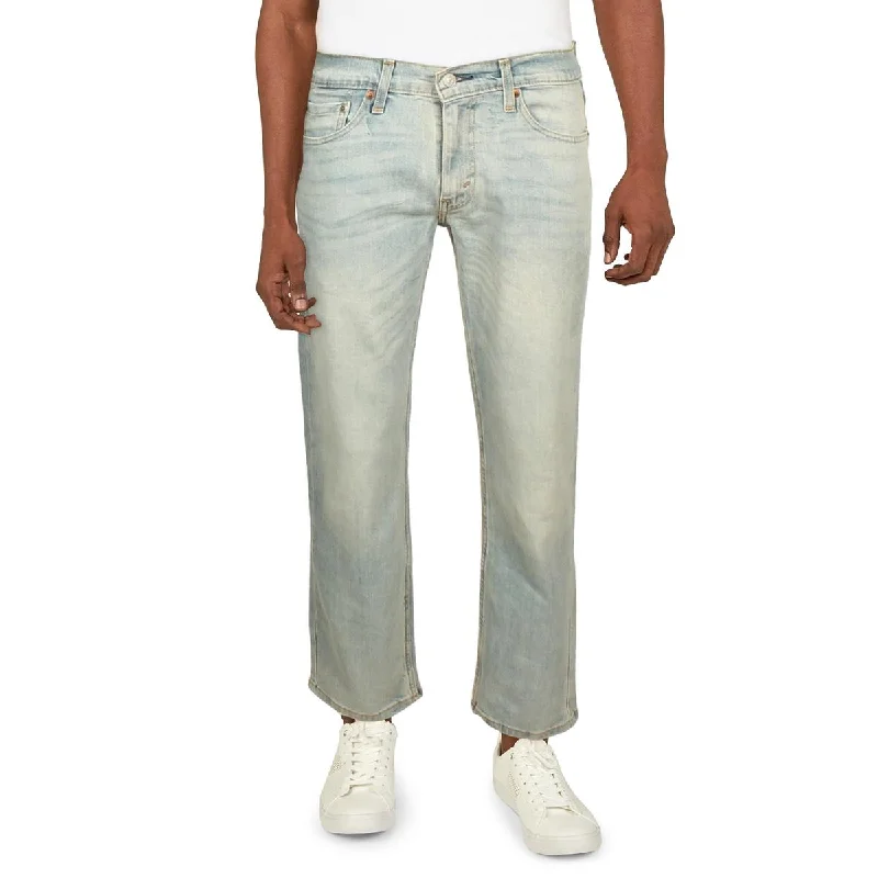 Mom Jeans for Vintage Appeal -Levi Strauss & Co. Mens 514 Mid-Rise Light Wash Straight Leg Jeans