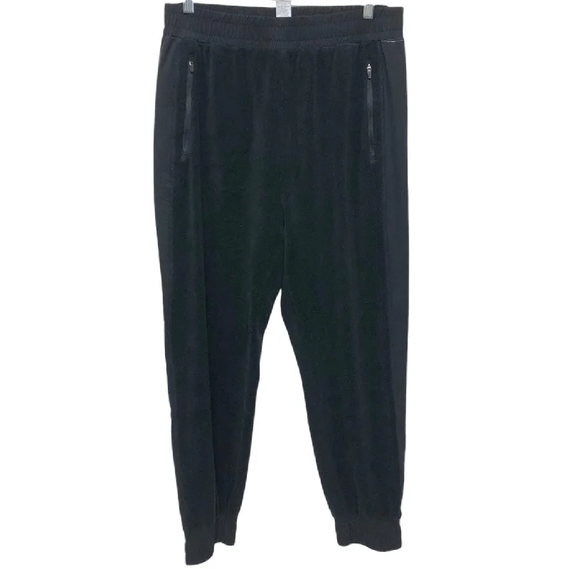 Retro bell-bottom pants for 70s-inspired fashion -Athletic Pants By Zyia In Black, Size: Xl