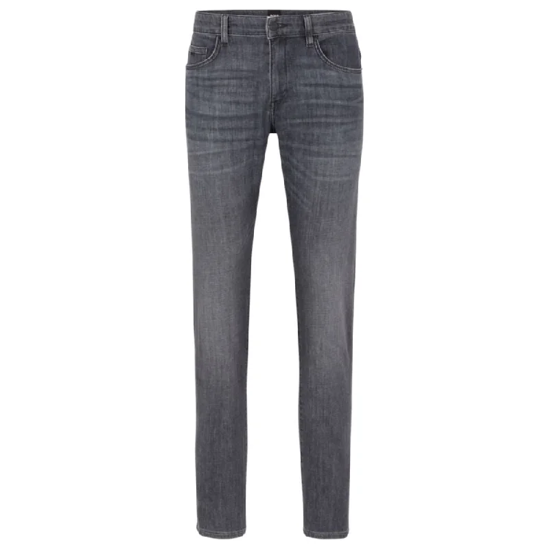 Fashion Jeans for Trendsetter -Slim-fit jeans in lightweight gray comfort-stretch denim