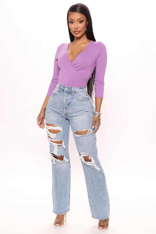 Affordable Jeans for Budget -KittenAlarm - One More Time Ripped Baggy Jeans - Medium Blue Wash