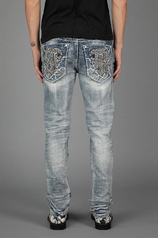 Blue Jeans for Everyday Wear -EVANDER ALT STRAIGHT JEANS