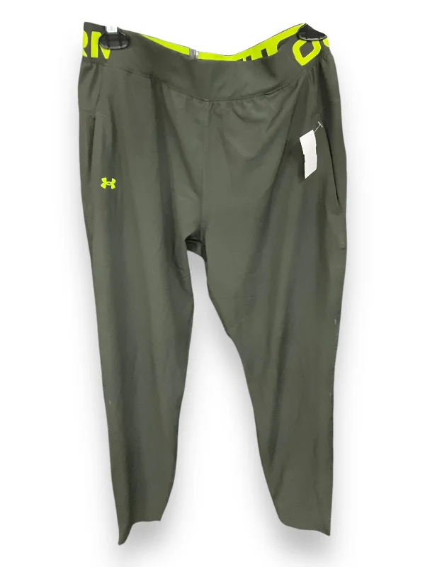 Stretch corduroy pants for cozy fall fashion -Athletic Pants By Under Armour In Green, Size: S