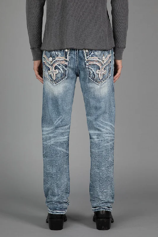 Zipper Fly Jeans for Convenience -JIMMIE STRAIGHT JEANS