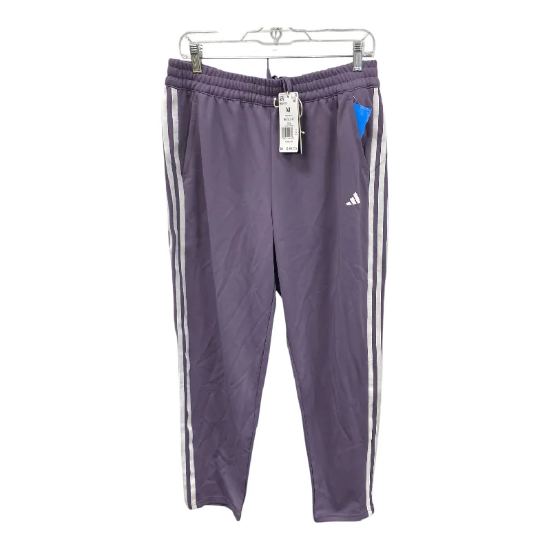 Tailored slim pants for polished business looks -Athletic Pants By Adidas In Purple, Size:M