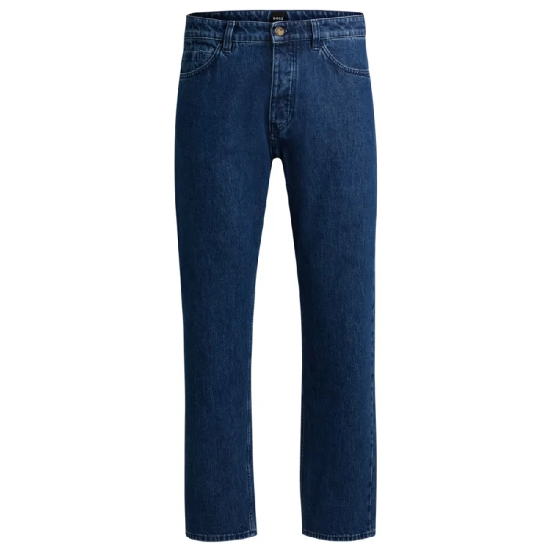 Fashion Jeans for Trendsetter -Relaxed-fit jeans in blue rigid denim