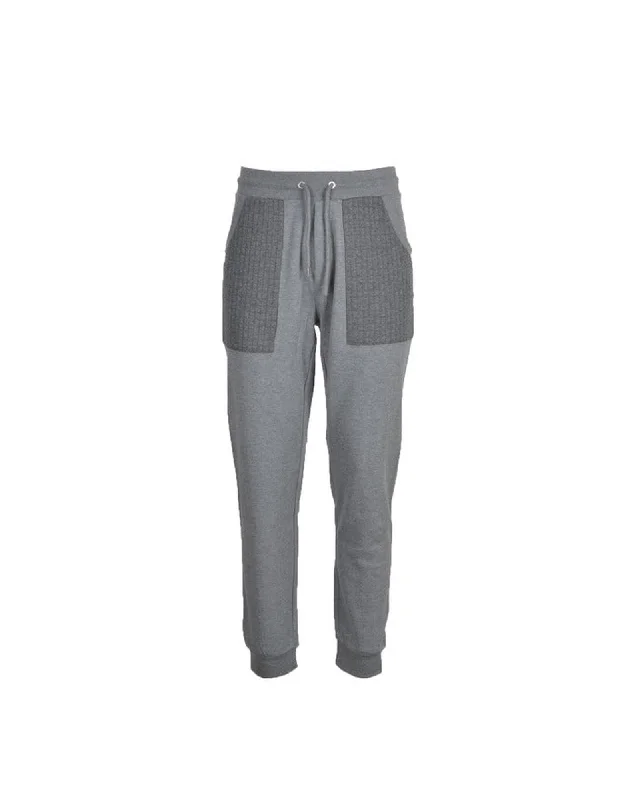 Classic khaki pants for timeless wardrobe staples -Bikkembergs Men's Gray Sweatpants with Drawstring Waistband