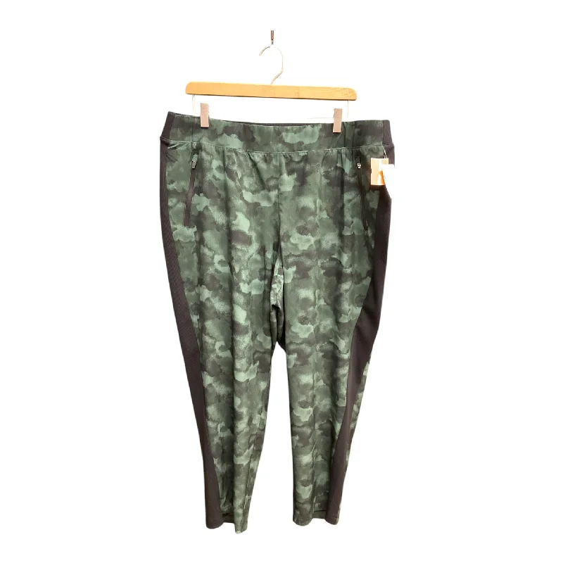 Camouflage cargo pants for hunting trip needs -Athletic Pants By Livi Active In Green, Size: 1x