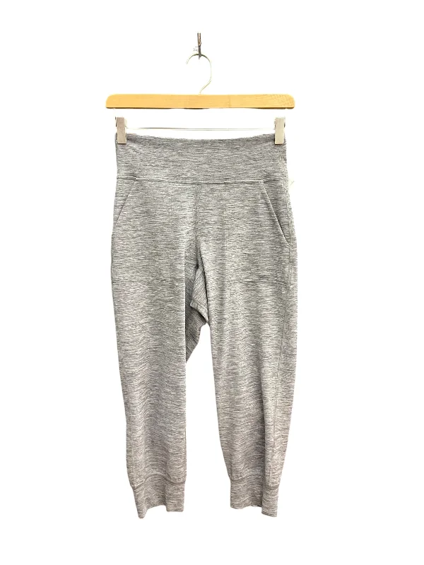 Soft velvet pants for cozy holiday outfits -Athletic Pants By Lululemon In Grey, Size: 4