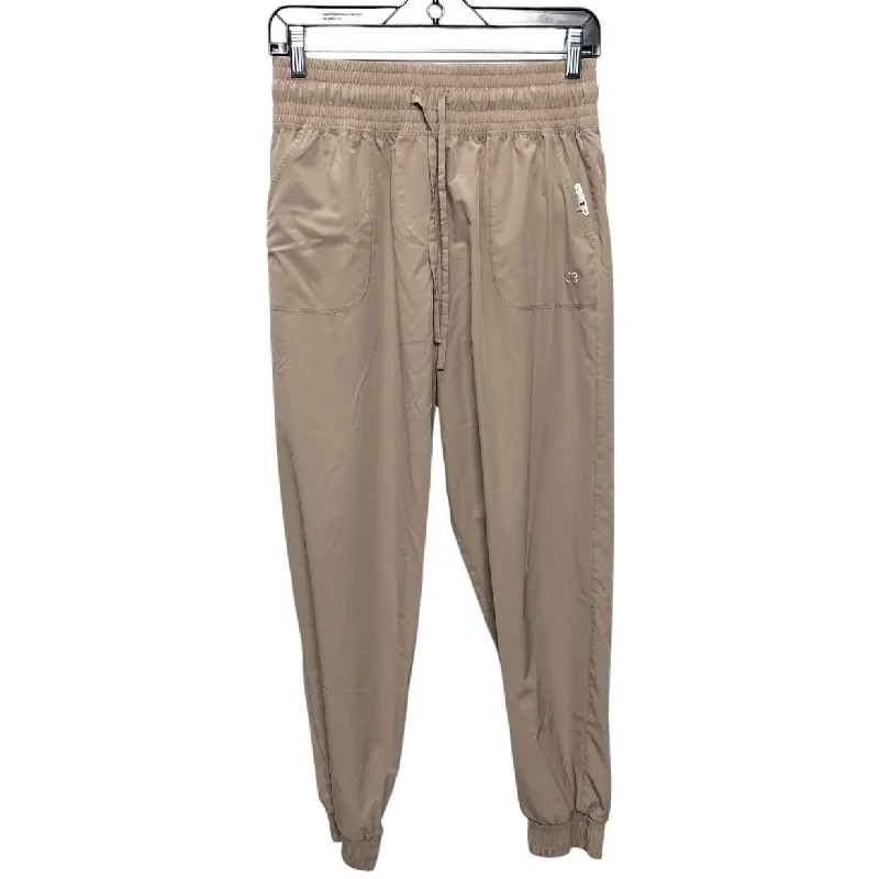 Eco-friendly hemp pants for sustainable clothing choices -Athletic Pants By Cmc In Tan, Size: M