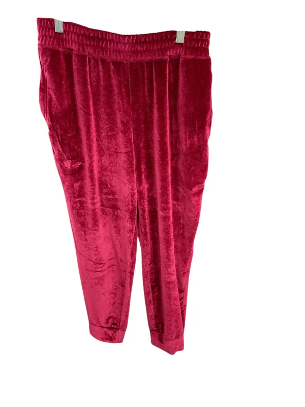 Waterproof hiking pants for rainy trail conditions -Athletic Pants By Fabletics In Red, Size: M