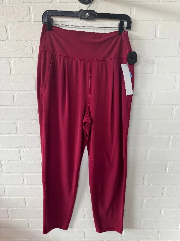 Cozy sweatpants pants for lazy Sunday mornings -Athletic Pants By Athleta In Red, Size: 10