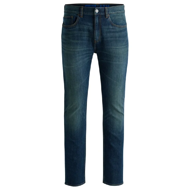 Wedding Jeans for Casual -Slim-fit jeans in blue stretch denim