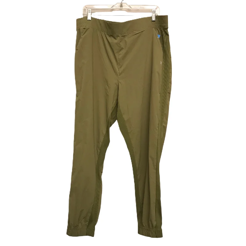 High-rise flare pants for vintage chic appeal -Athletic Pants By Hurley In Green, Size: Xl