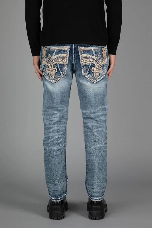 Back Pocket Jeans for Design -MICAH STRAIGHT JEANS