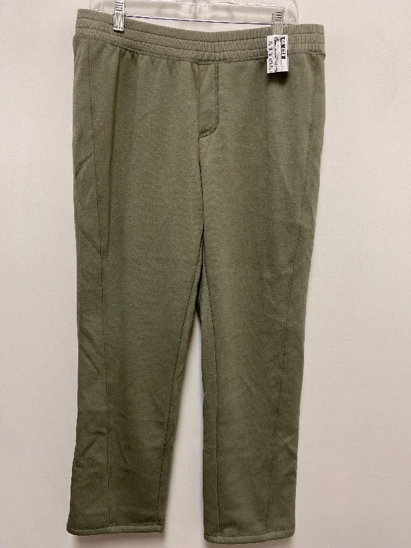 Elegant wide-leg pants for upscale dinner dates -Athletic Pants By Isaac Mizrahi Live Qvc In Green, Size: 8