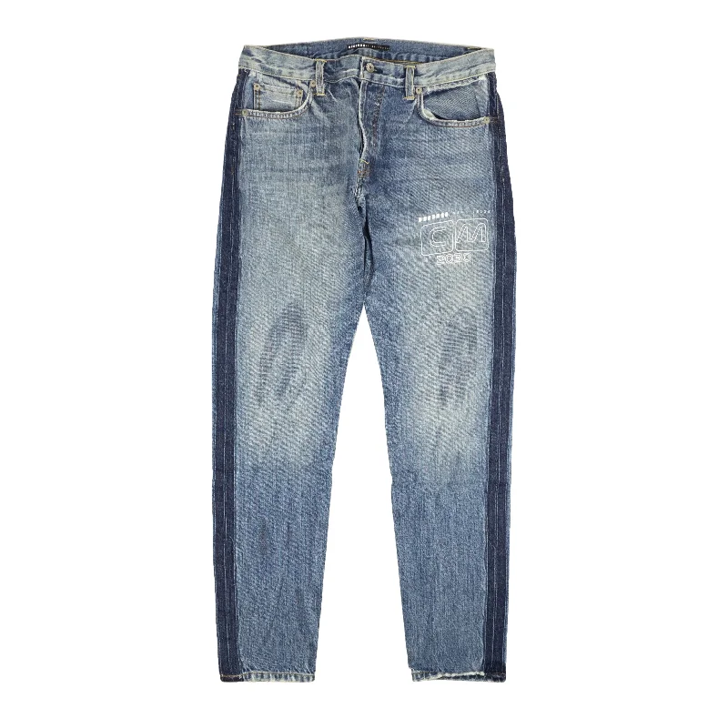 School Jeans for Uniform -Visitor On Earth Washed Jeans - Blue