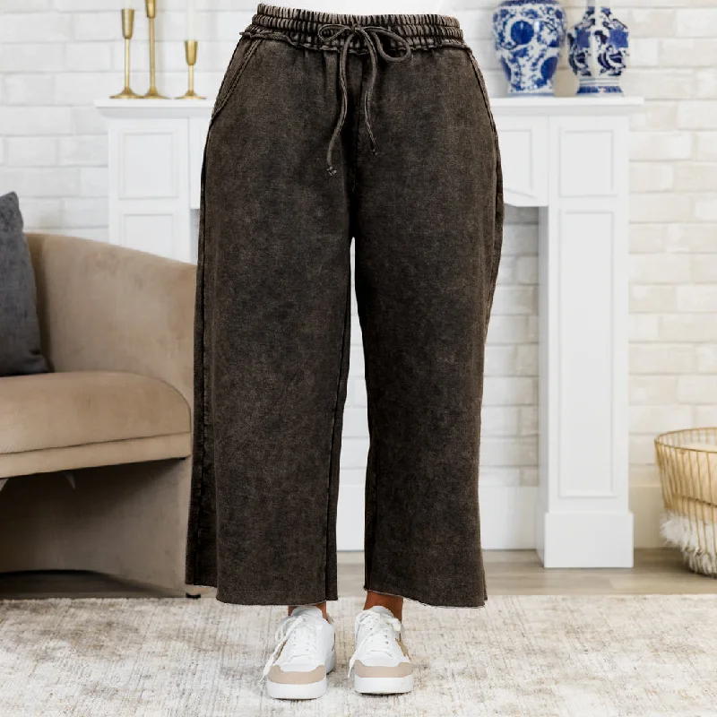 Vintage corduroy pants for retro style vibes -Sunday Scaries Sweatpants, Ash Black