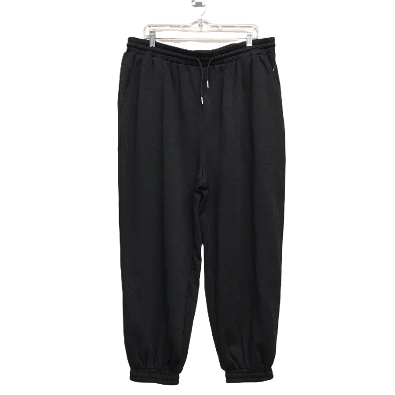 Breathable cotton pants for all-day summer ease -Athletic Pants By Shein In Black, Size: 3x