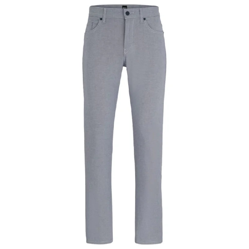 Cuffed Jeans for Stylish Touch -Slim-fit jeans in two-tone stretch denim