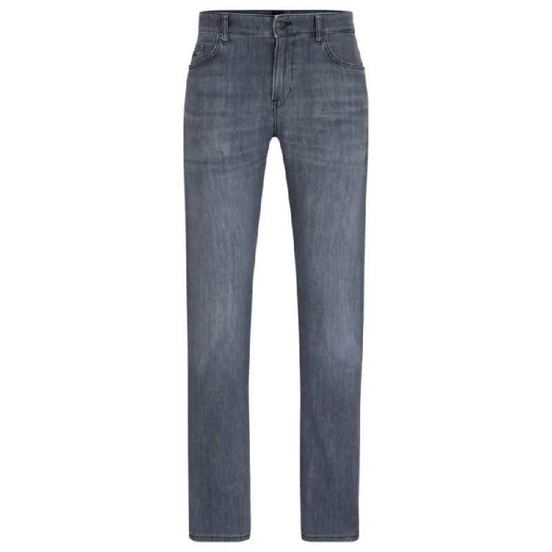 Embroidered Jeans for Detail -Slim-fit jeans in blue comfort-stretch denim