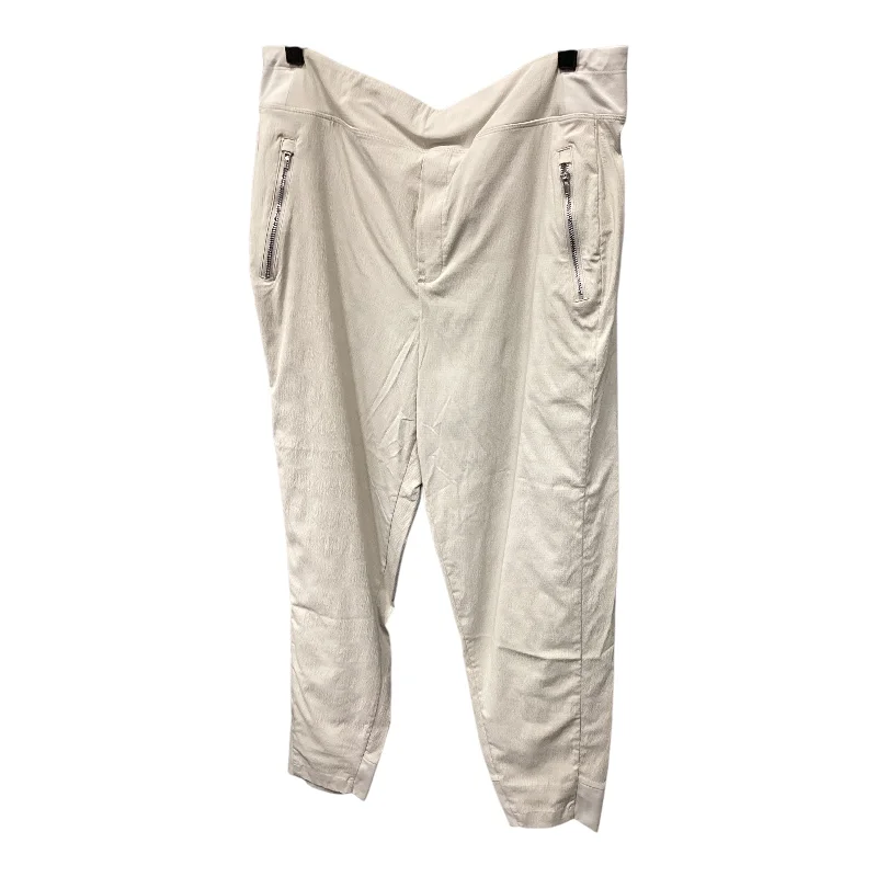 Insulated snow pants for winter outdoor fun -Athletic Pants By Athleta In Cream, Size: 16