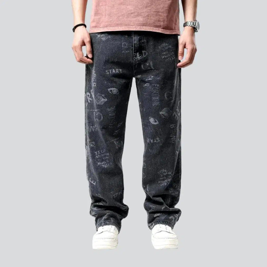 Anniversary Jeans for Special -Painted men's baggy jeans