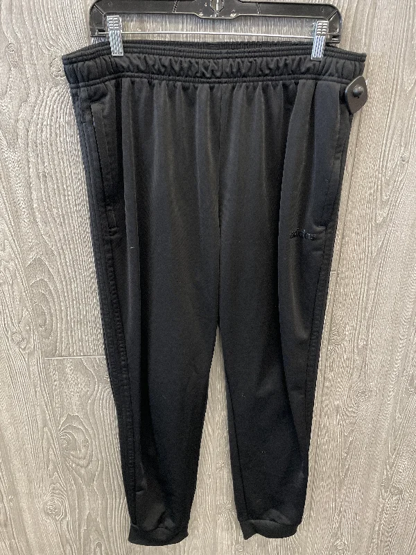 Flowy culottes pants for breezy summer style -Athletic Pants By Adidas In Black, Size: Xl