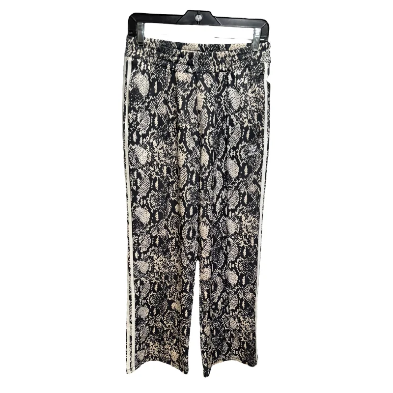 Luxury silk pants for glamorous evening wear -Athletic Pants By Adidas In Snakeskin Print, Size: M