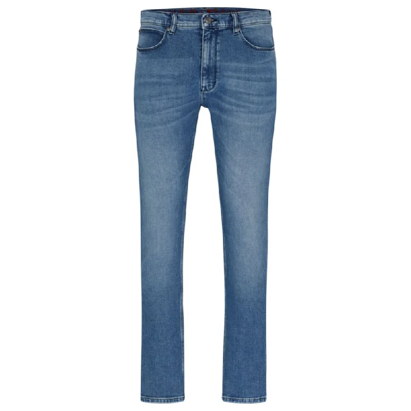 Holiday Jeans for Festive -Extra-slim-fit jeans in blue super-soft denim