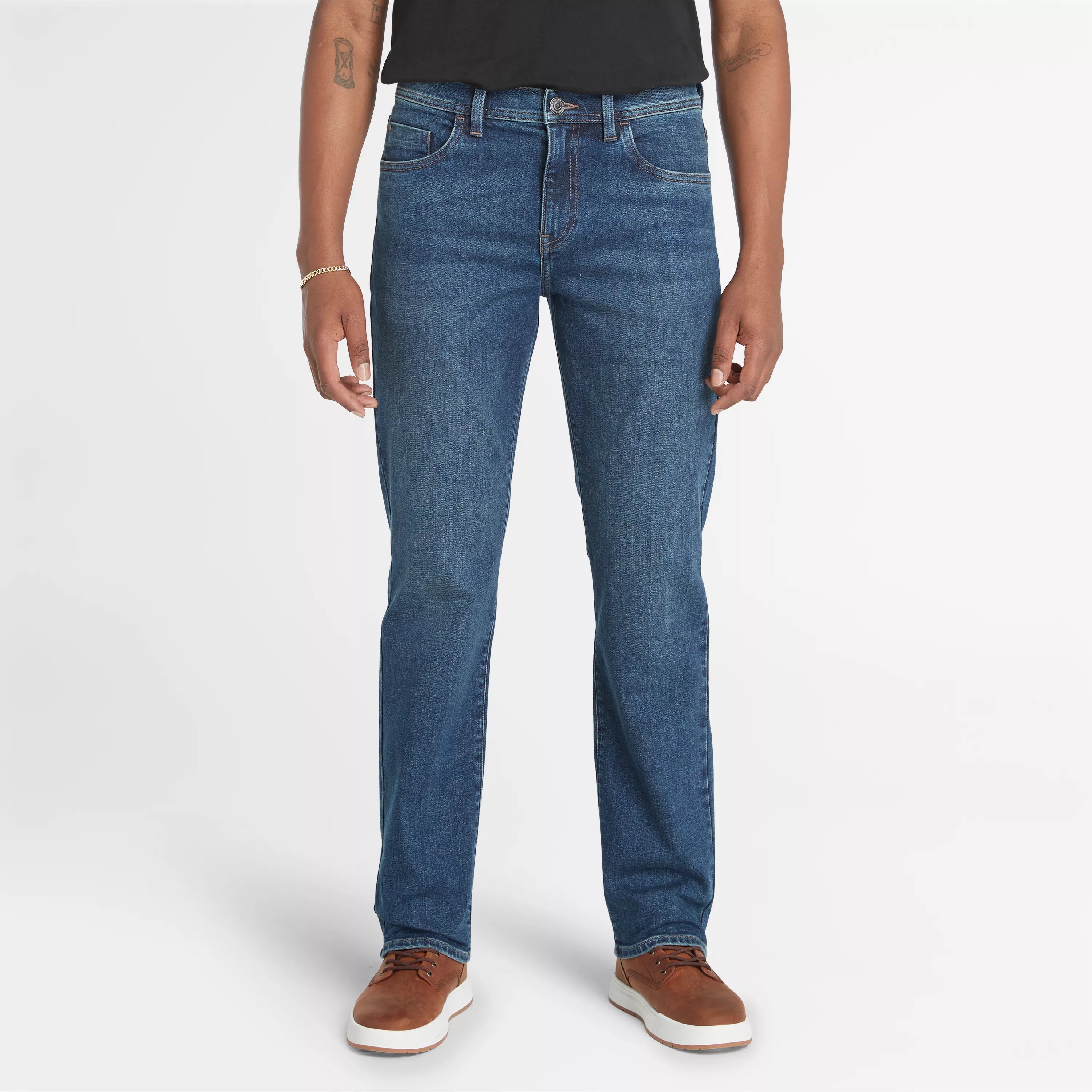 Painted Back Pocket Jeans for Artistic -Men's Squam Lake Stretch Denim Jeans