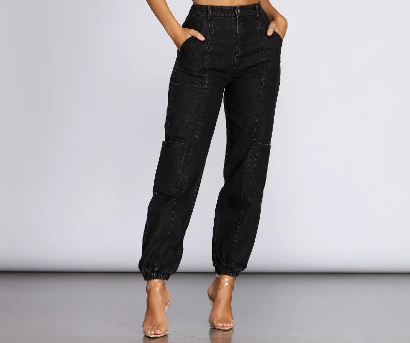 Breathable cotton pants for all-day summer ease -Cutie In Cargo Pants