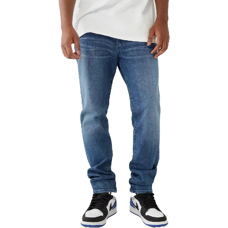 Rolled Shorts Jeans for Style -True Religion Mens Rocco Relaxed Medium Wash Skinny Jeans