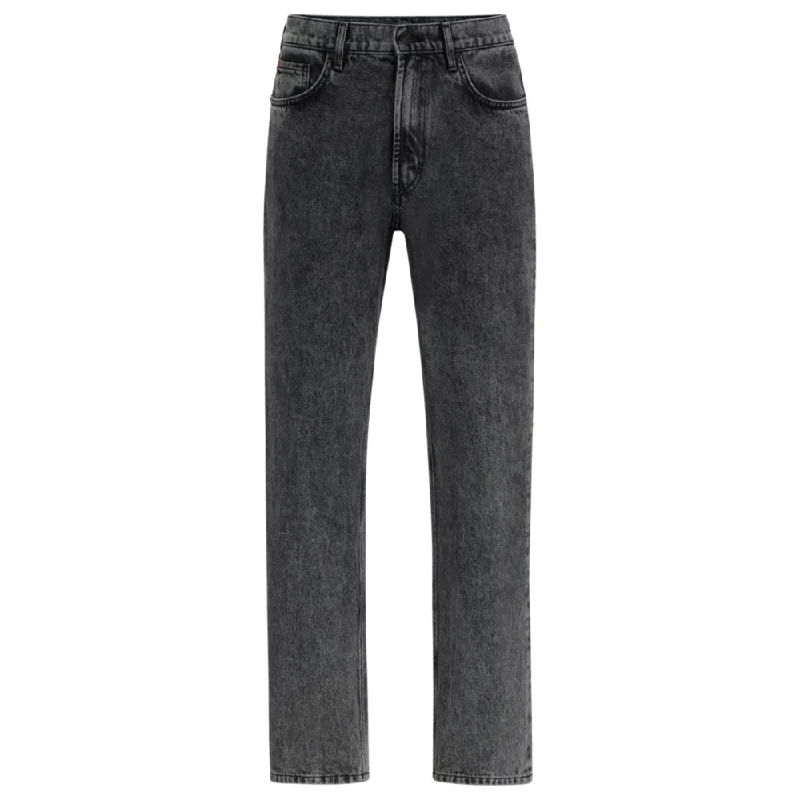 High Waisted Jeans for Shape -Regular-fit regular-rise jeans in gray denim