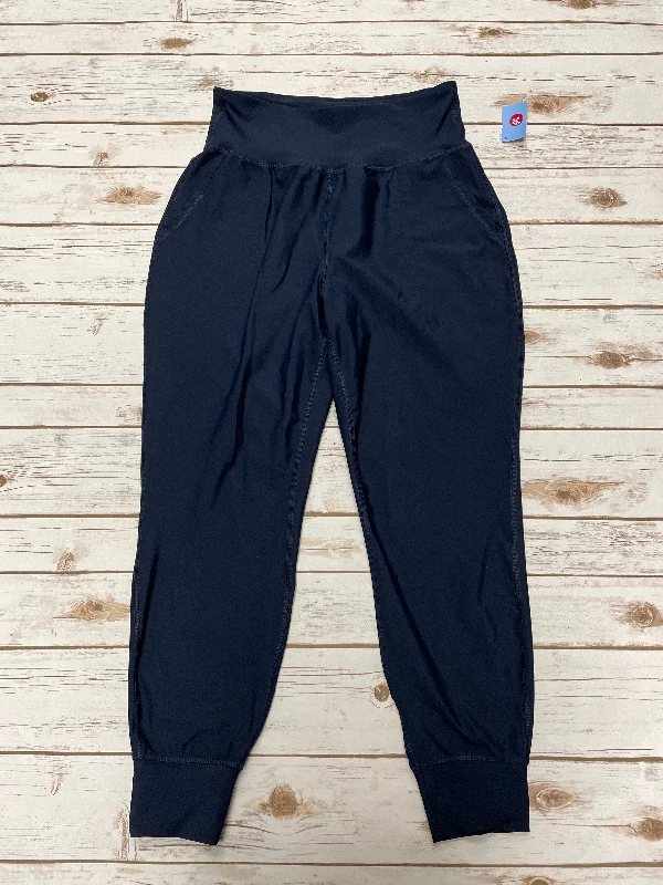 Lightweight linen pants for beach vacation style -Athletic Pants By Old Navy In Navy, Size: L