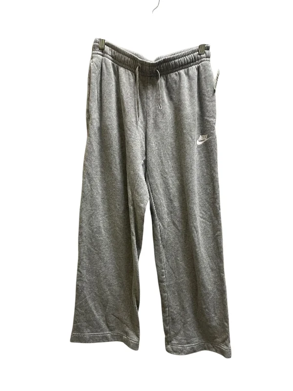 Stretchy skinny pants for figure-hugging appeal -Athletic Pants By Nike Apparel In Grey, Size: S